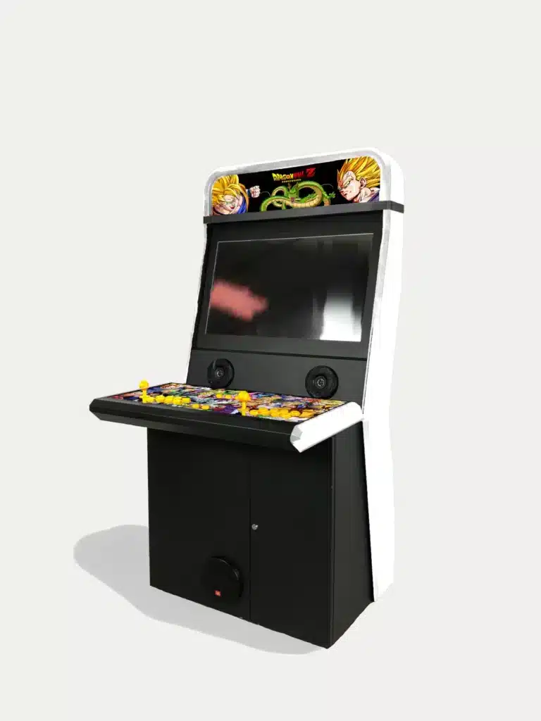 Borne d'arcade DragonBall Z noire et blanche