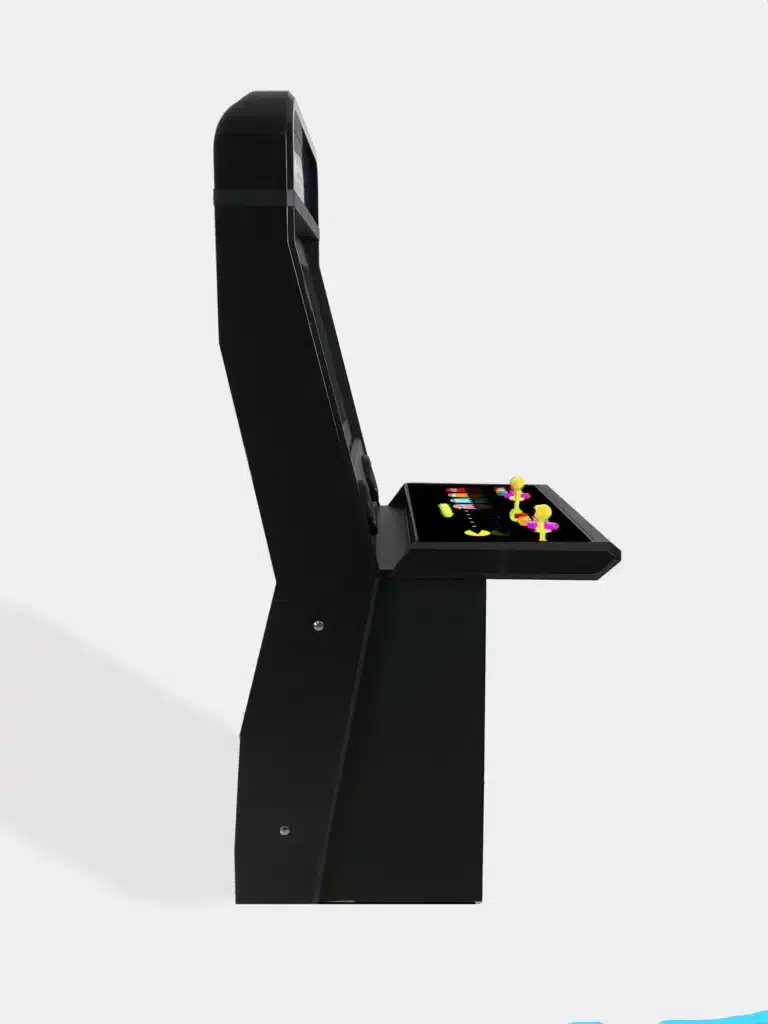 Borne d'arcade PacMan vue de profil