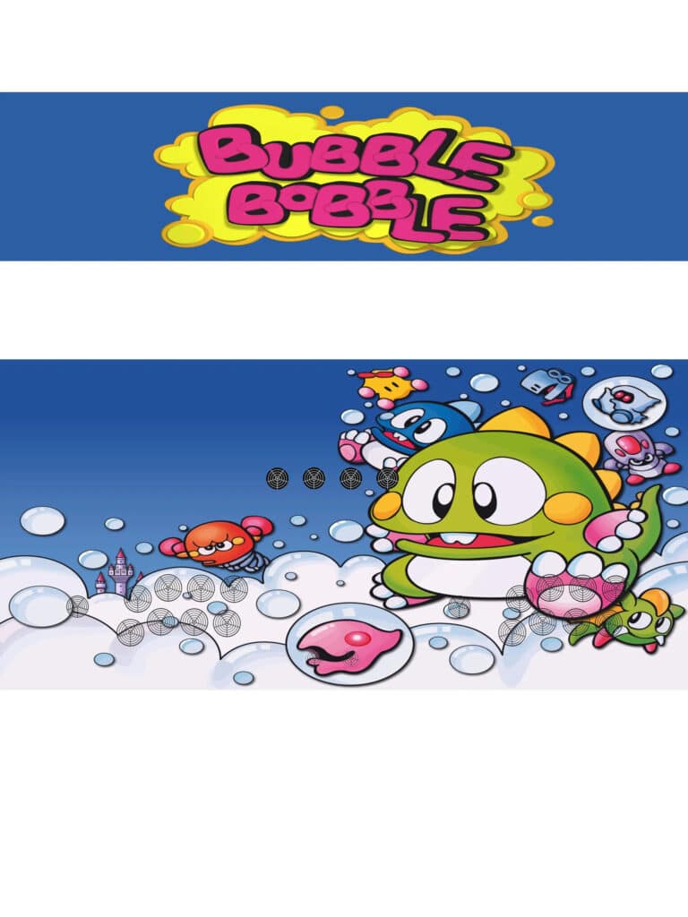 Décor borne d'arcade Bubble Bobble