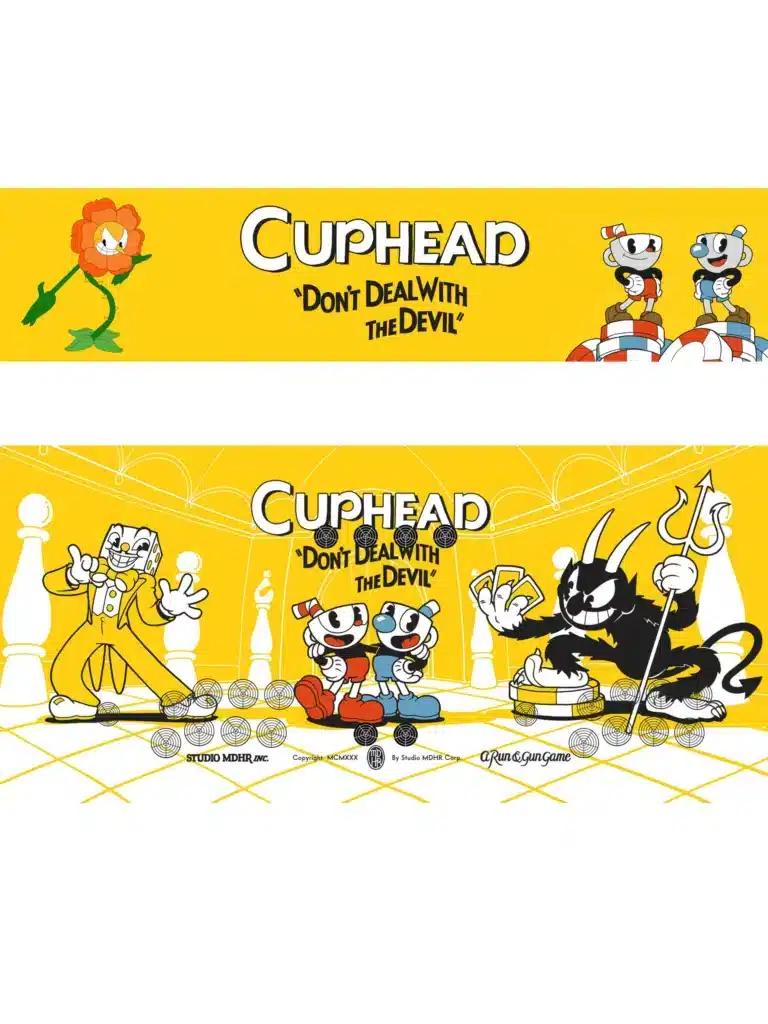 Décor borne d'arcade Cuphead