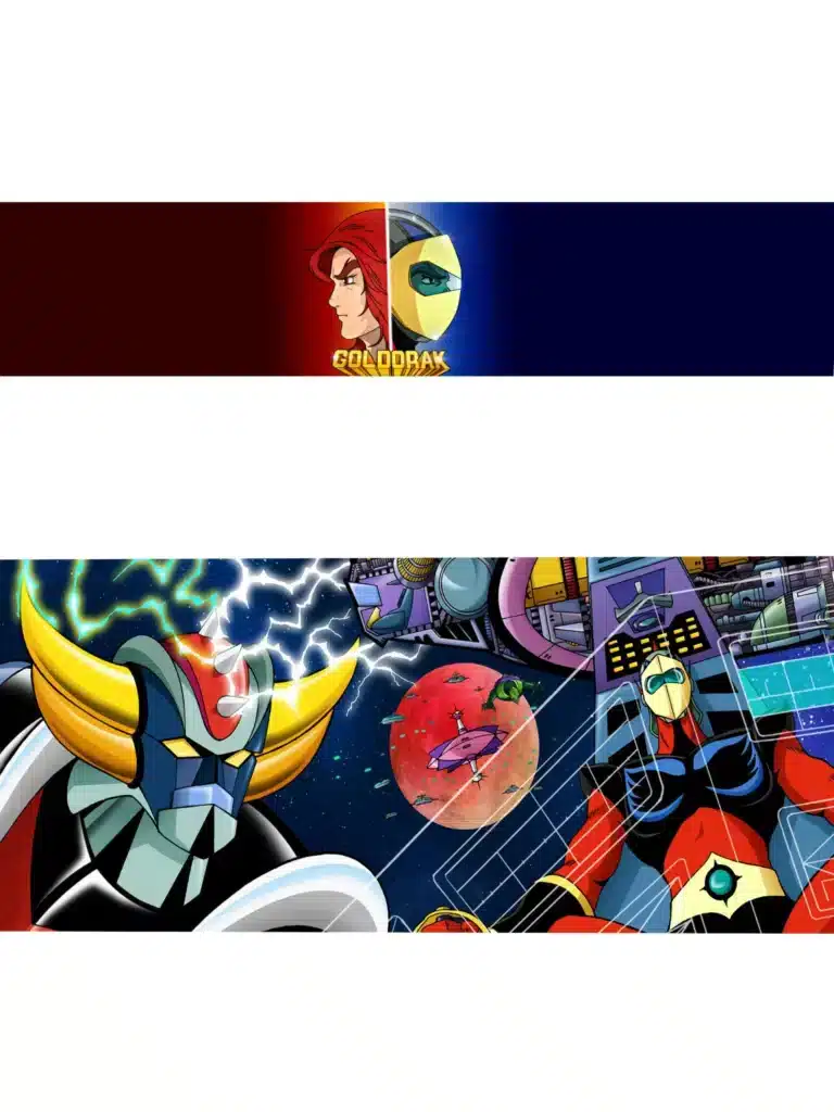 Décor borne d'arcade Goldorak